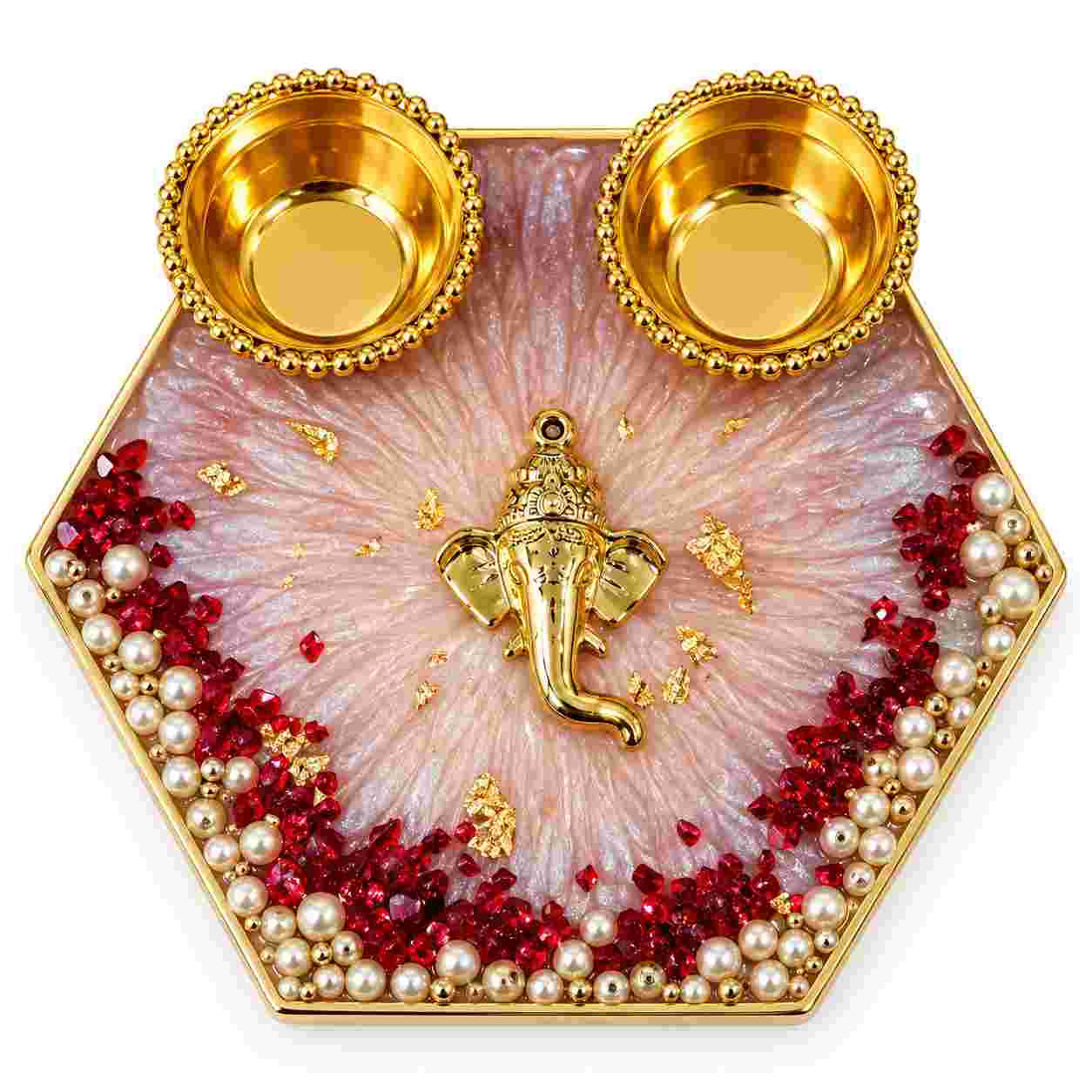 Resin Mini Pooja Thali 