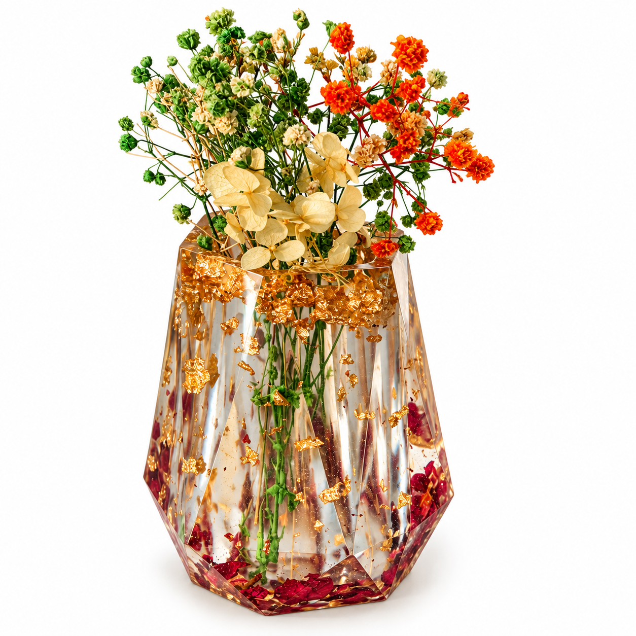 Luxury Resin Flower Pot / Pen Pot / Multipurpose Use