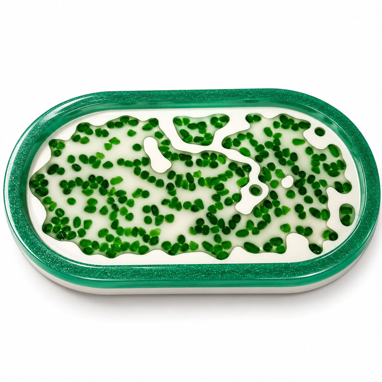 Luxury Epoxy Resin Aquatic-inspired resin trinket tray