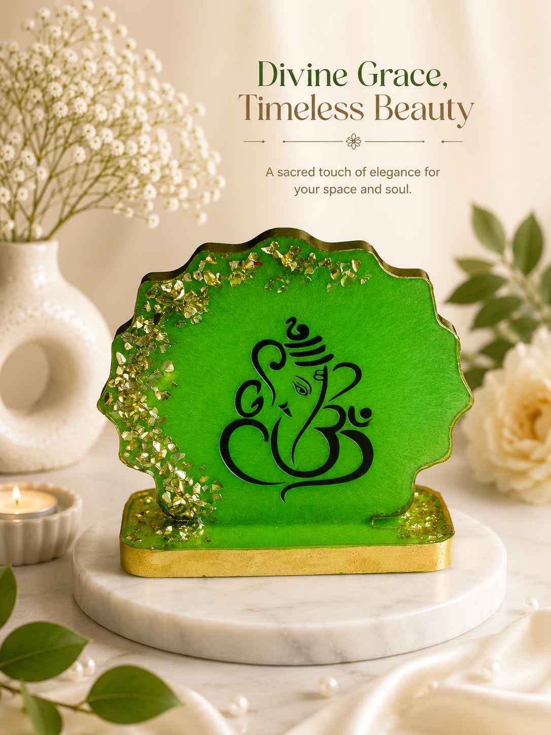 Luxury Resin Ganesha Standy Frame
