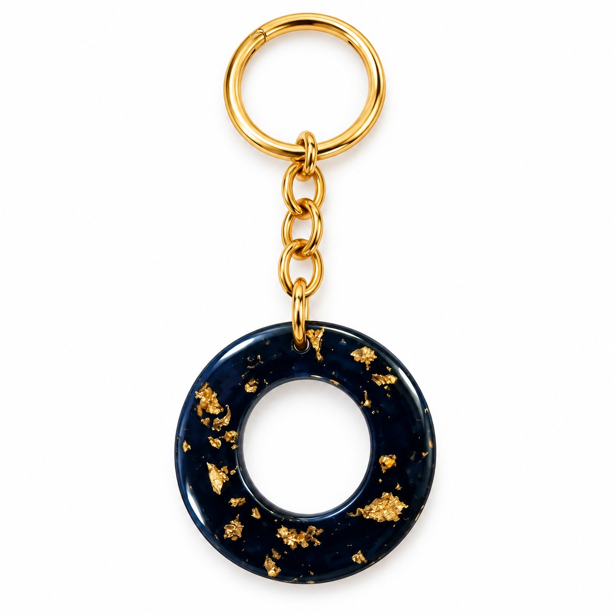 Alphabet Epoxy Resin Keychain