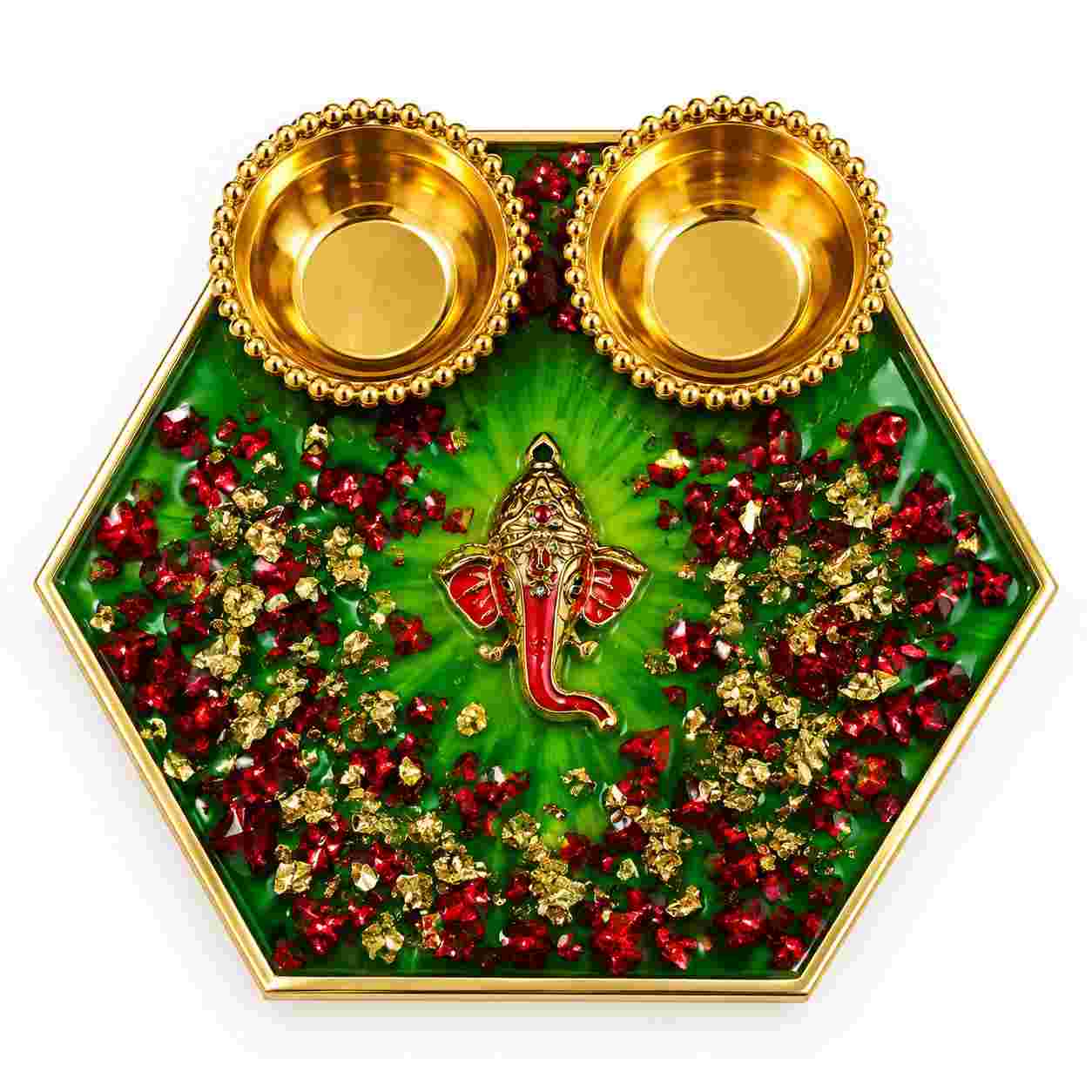 Resin Mini Pooja Thali 