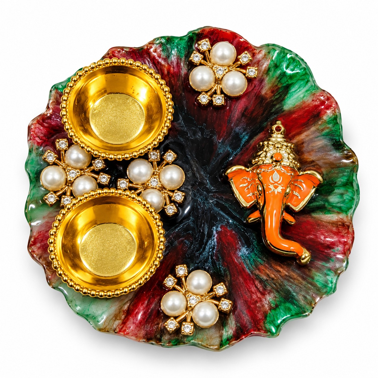 Resin Mini Pooja Thali 