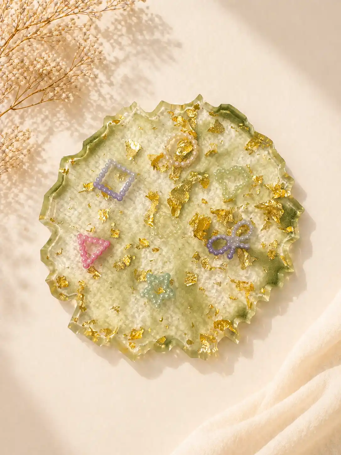 Resin Luxury Tea Coaster (6 Pcs)