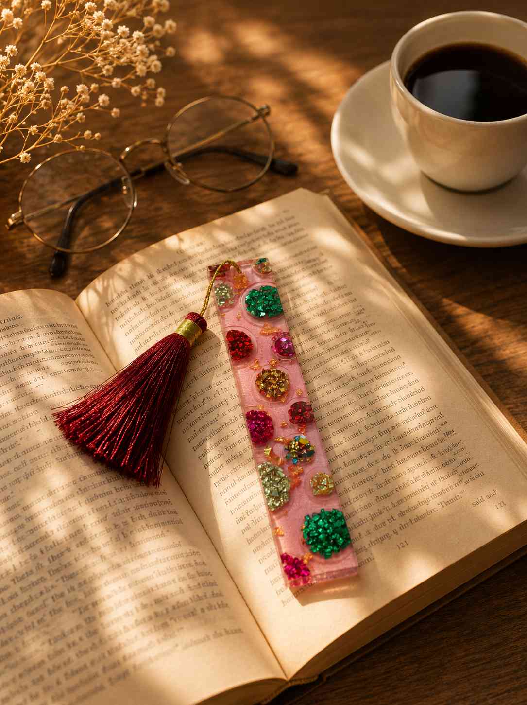 Luxury Handcrafted Resin Bookmark