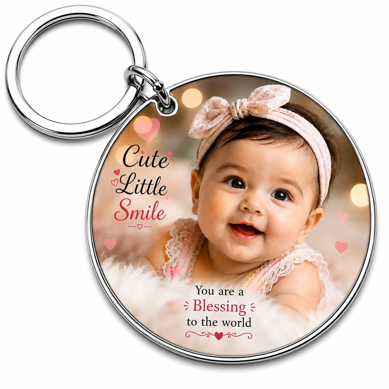 Round Photo Keychain ( ACRYLIC )