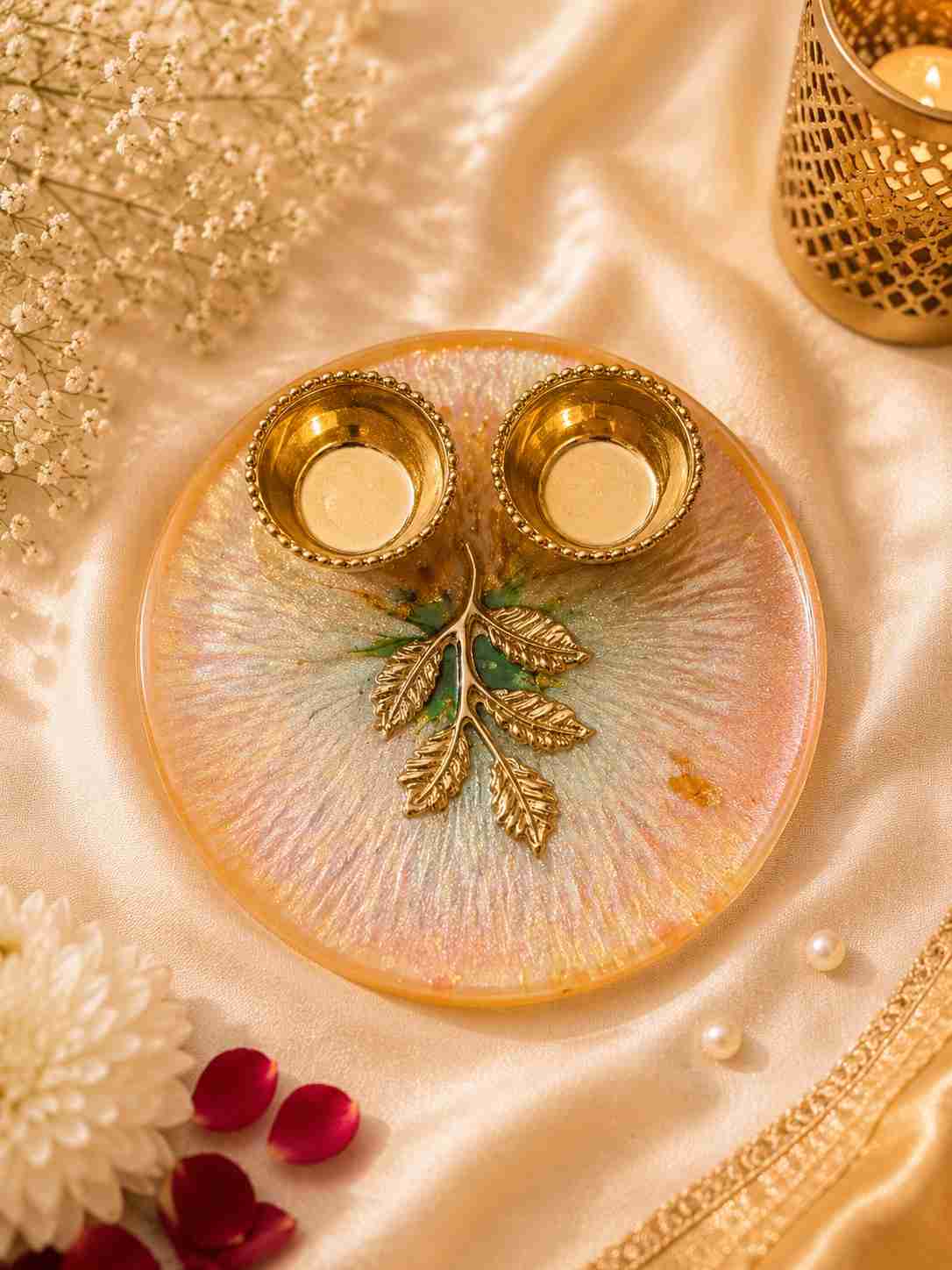 Resin Mini Pooja Thali 