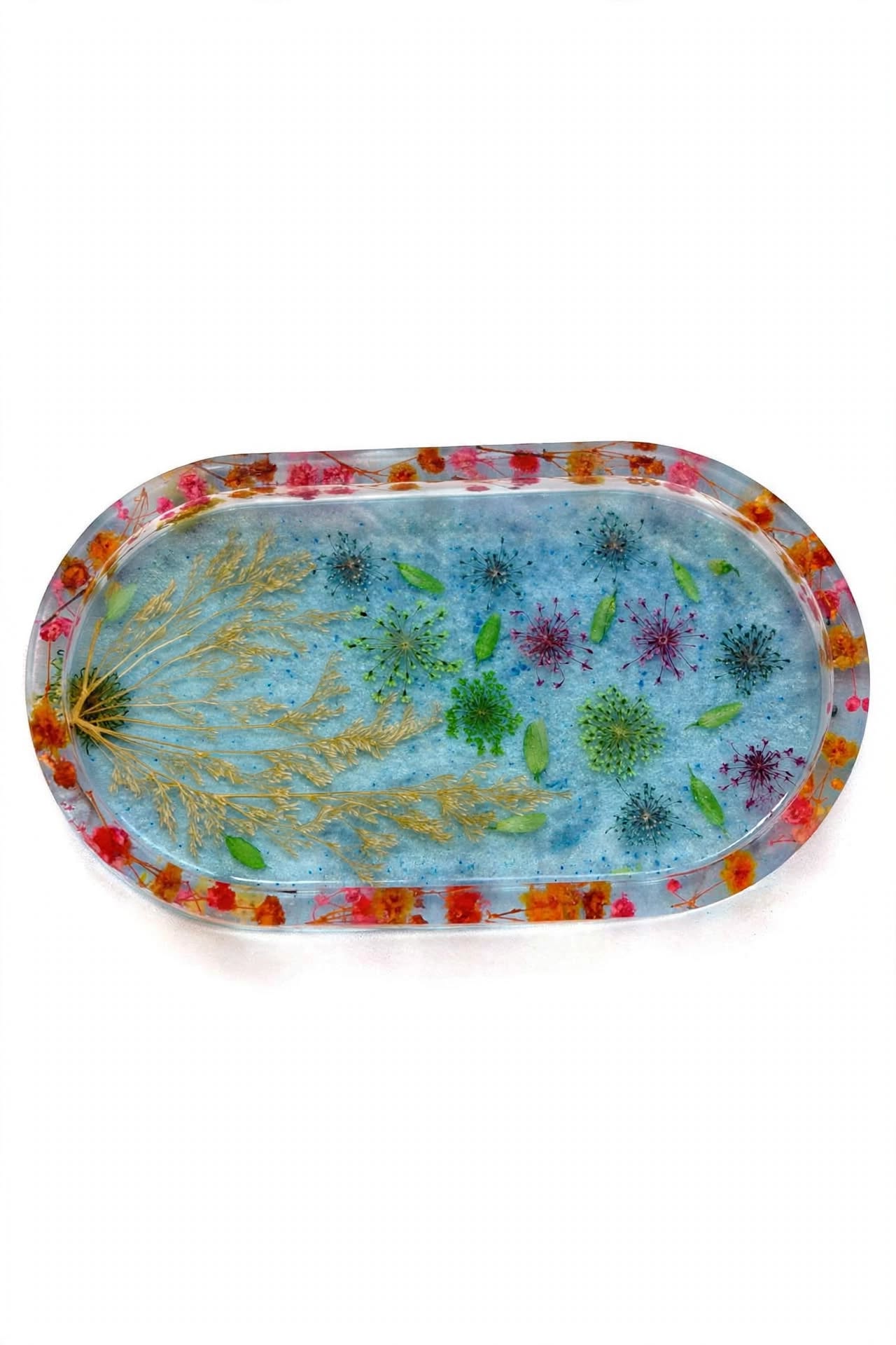 Blue Garden Trinket Tray