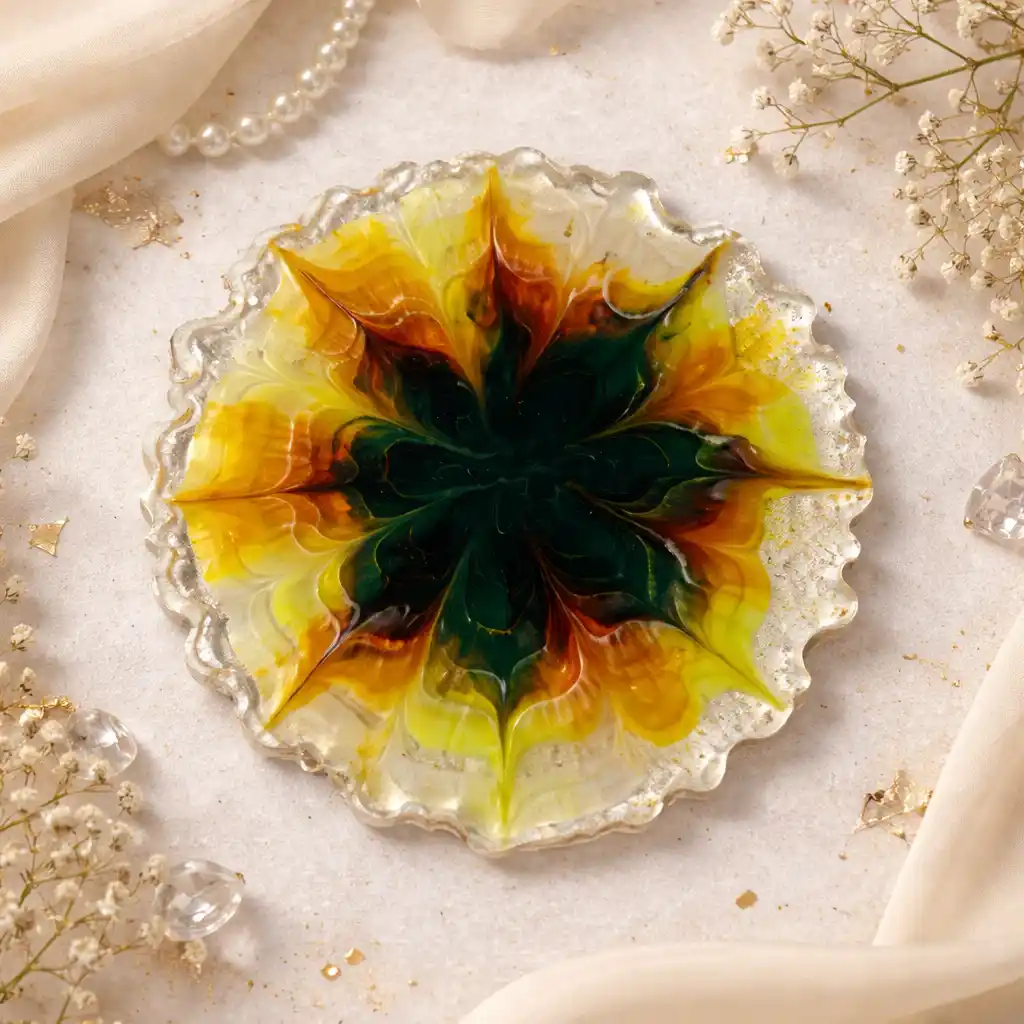 Resin Luxury Tea Coaster (6 Pcs)