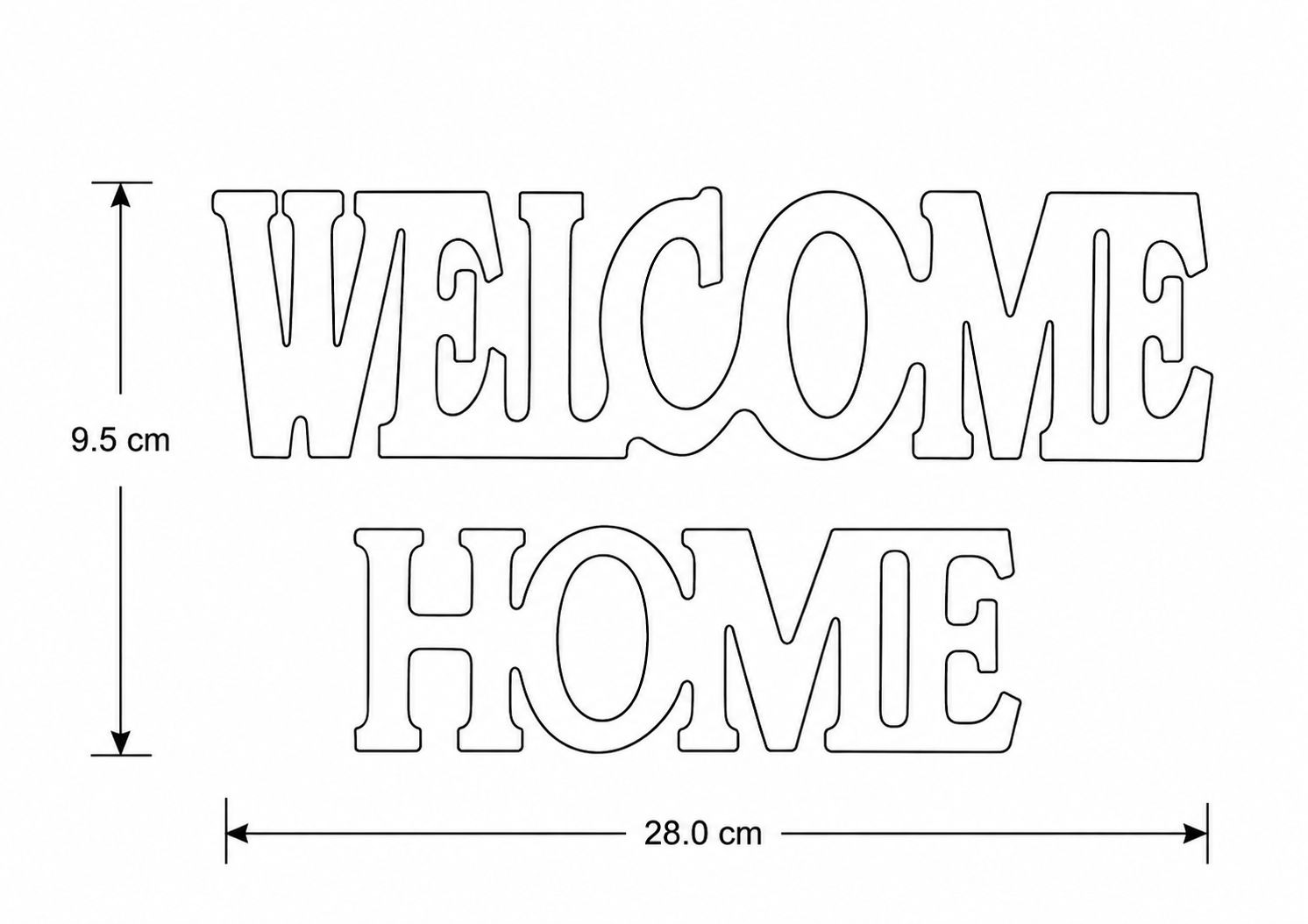 Luxury Resin HOME Door Sign
