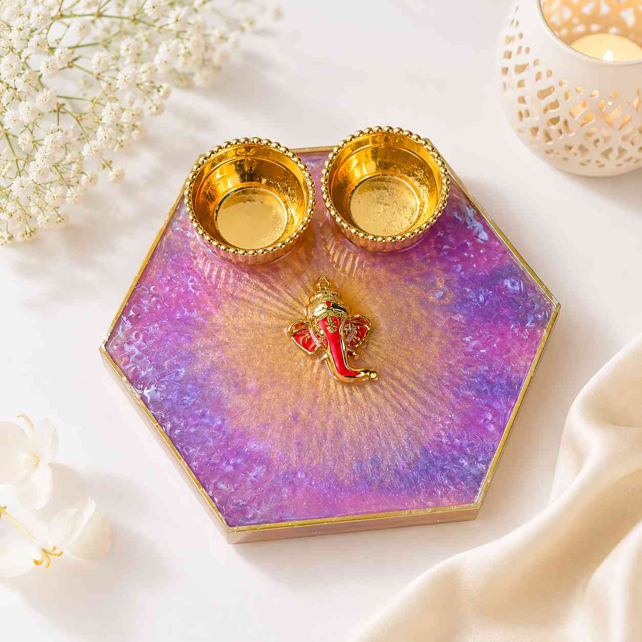 Resin Mini Pooja Thali 