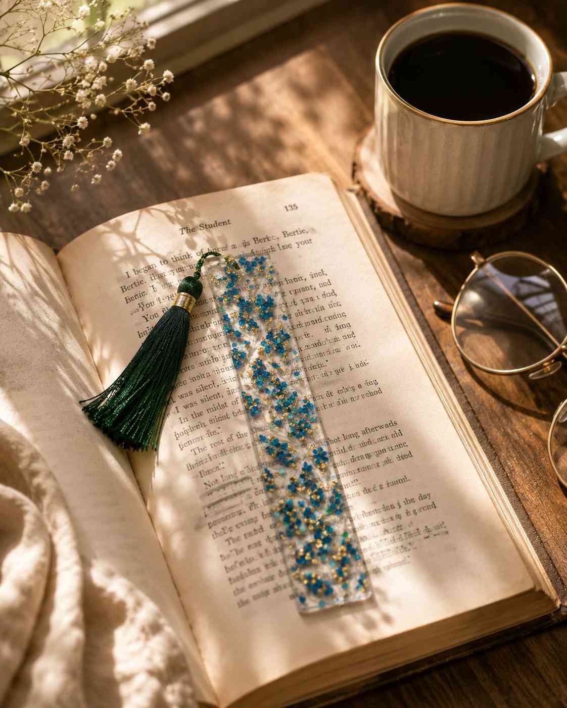Luxury Handcrafted Resin Bookmark