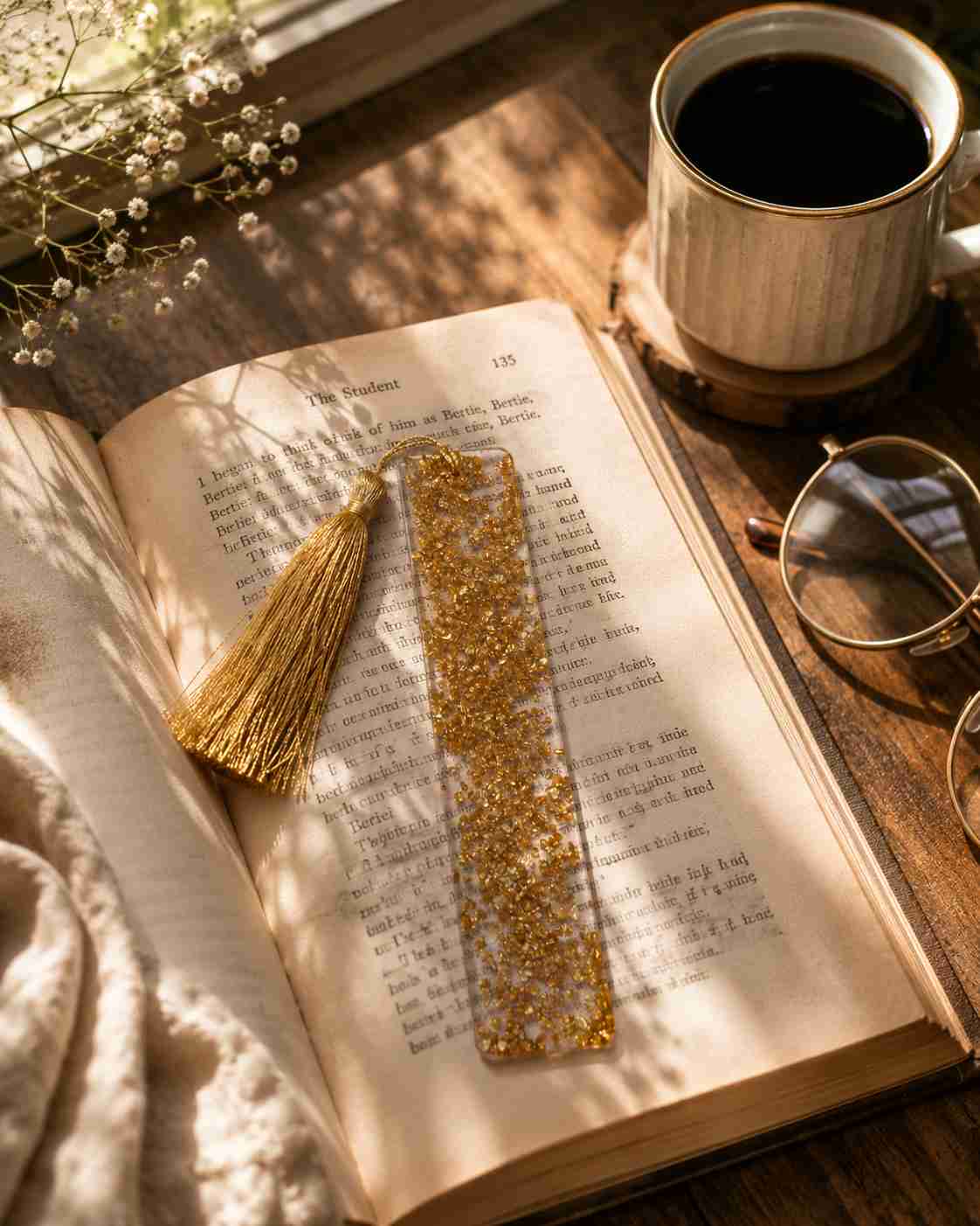 Luxury Handcrafted Resin Bookmark