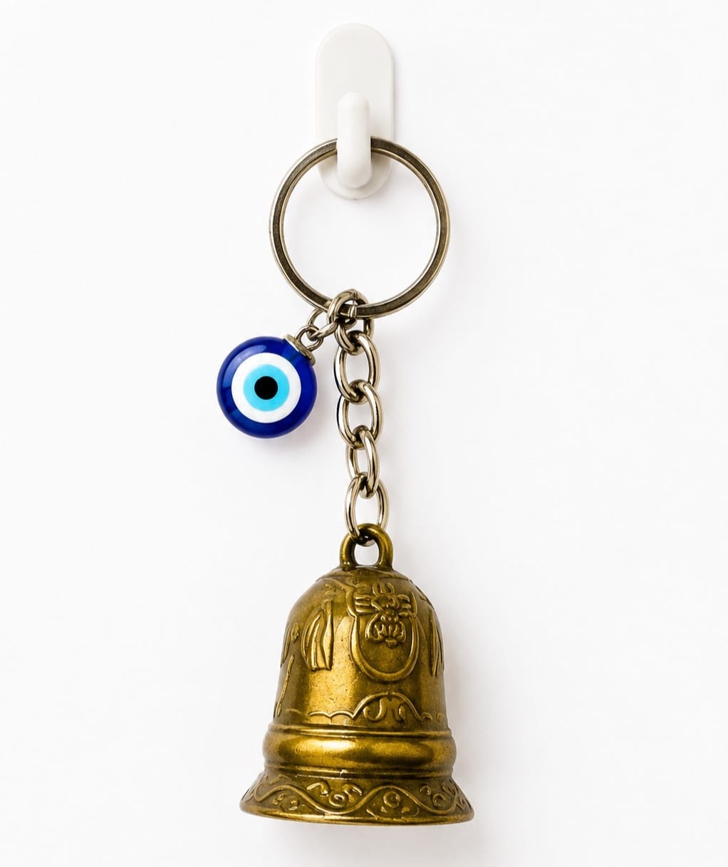 Lucky Bell Evil-Eye Charm Keychain ????