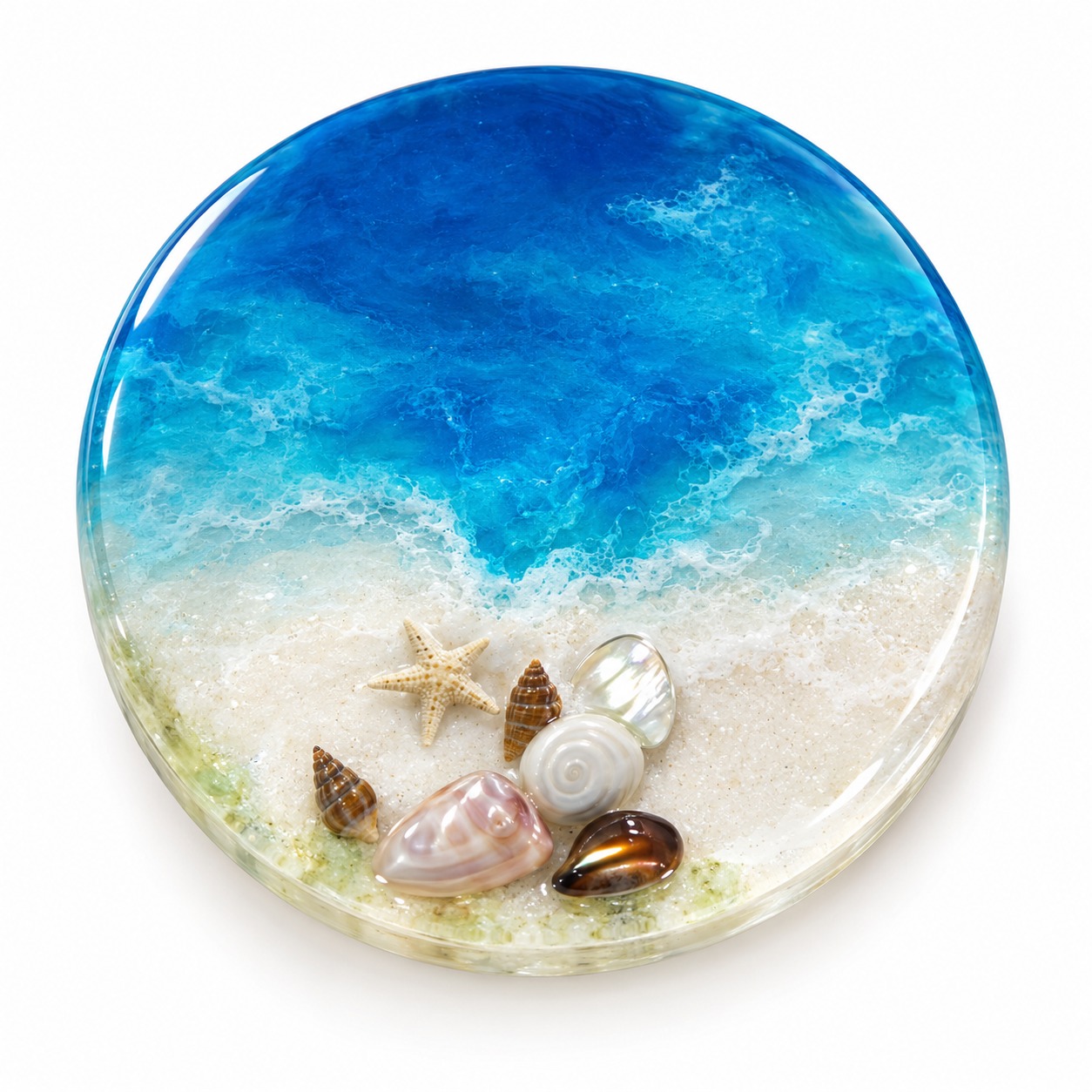 Resin Luxury Tea Coaster (6 Pcs)