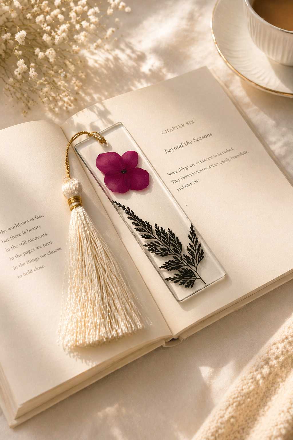 Luxury Handcrafted Resin Bookmark