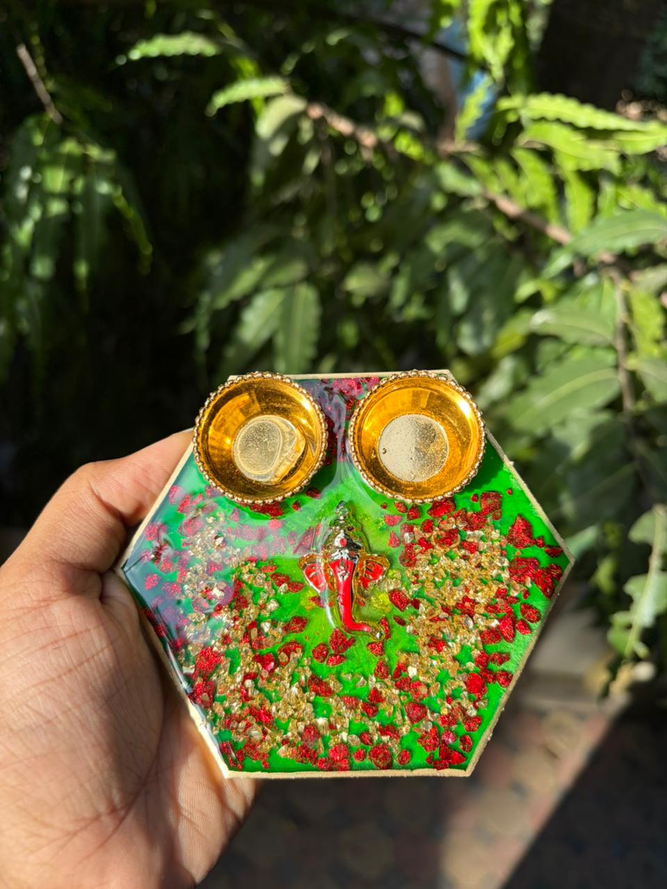 Resin Mini Pooja Thali 