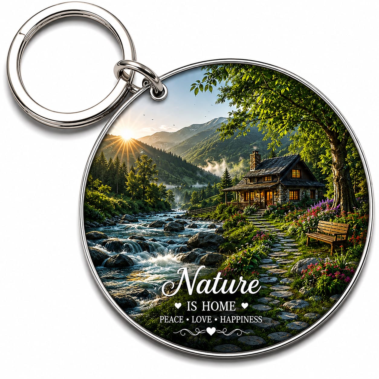 Round Photo Keychain ( ACRYLIC )