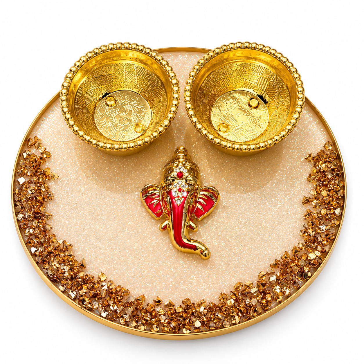 Resin Mini Pooja Thali 
