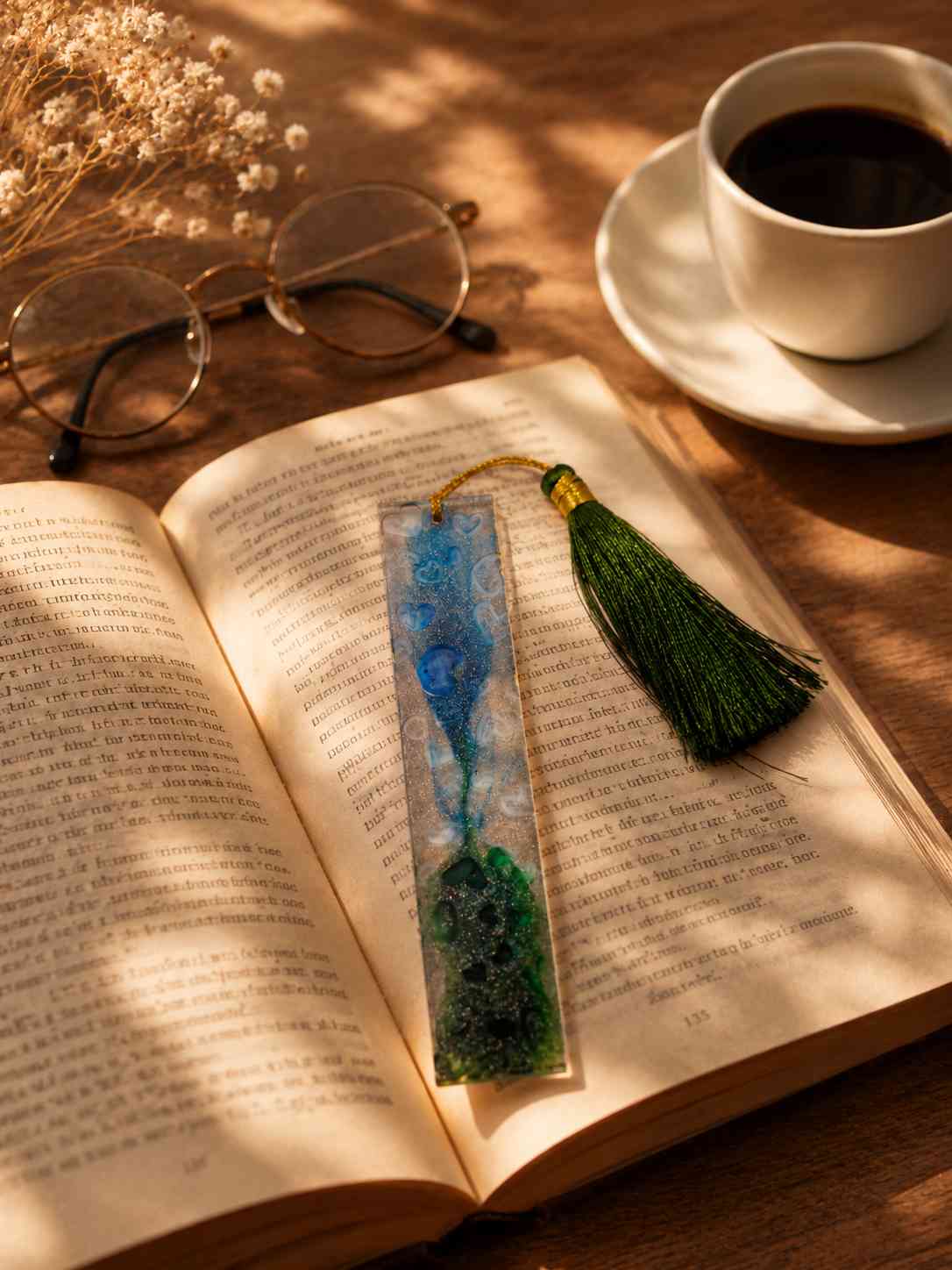 Luxury Handcrafted Resin Bookmark
