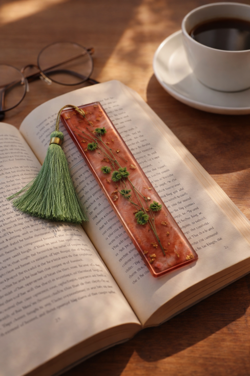 Luxury Handcrafted Resin Bookmark