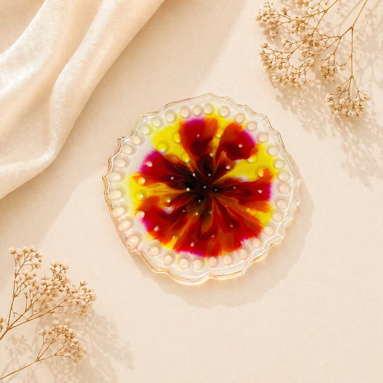 Resin Luxury Tea Coaster (6 Pcs)
