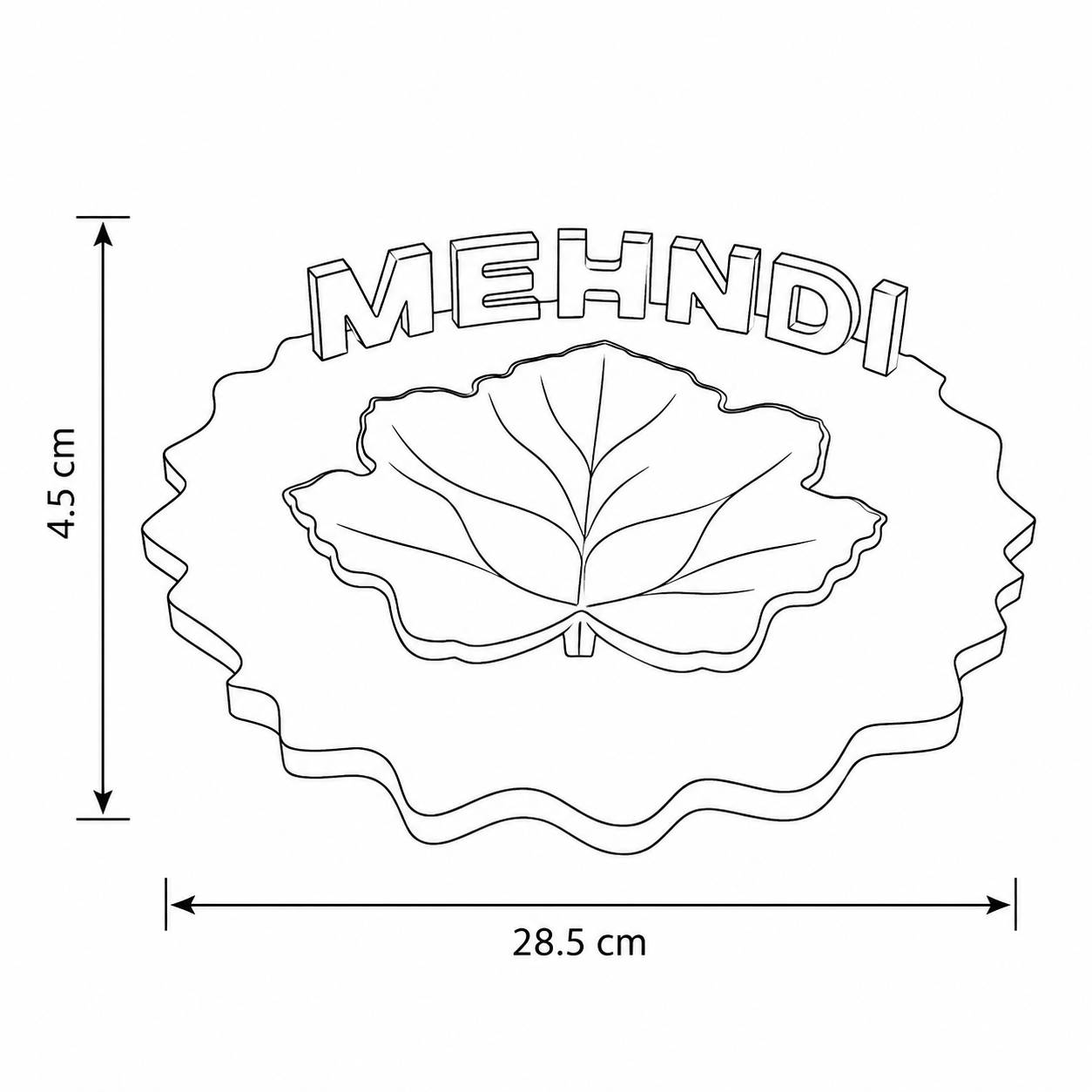 Luxury Resin Mehndi Platter 