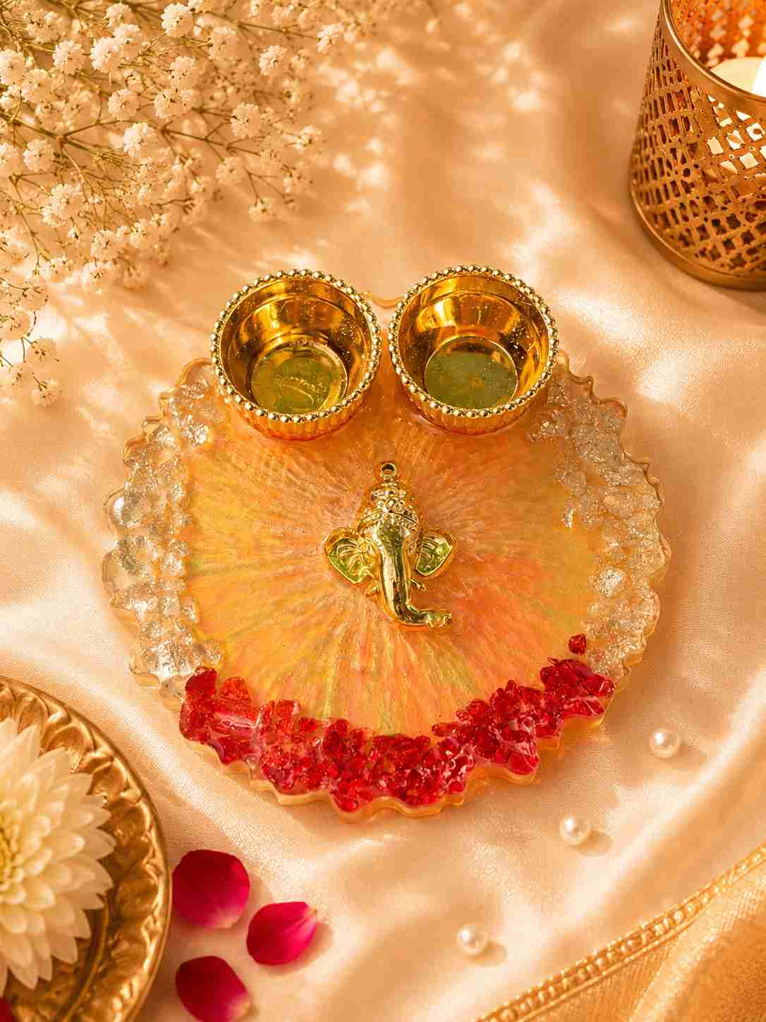 Resin Mini Pooja Thali 