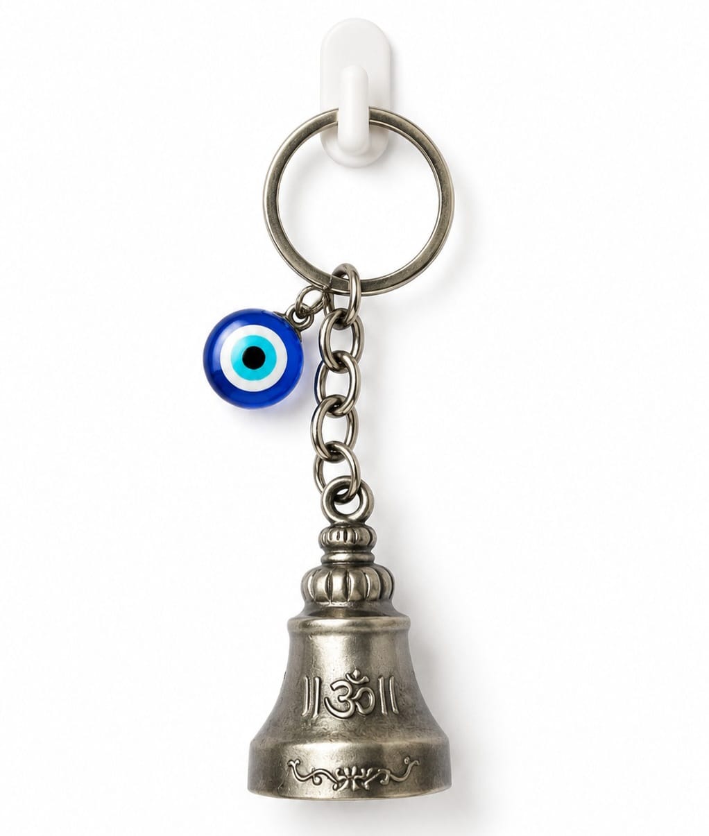 Lucky Bell Evil-Eye Charm Keychain ????
