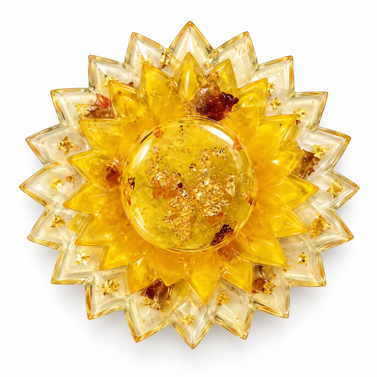 Royal Leaf Resin Candle Holder
