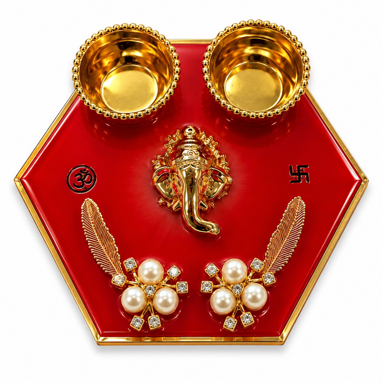 Resin Luxury Pooja Thali 