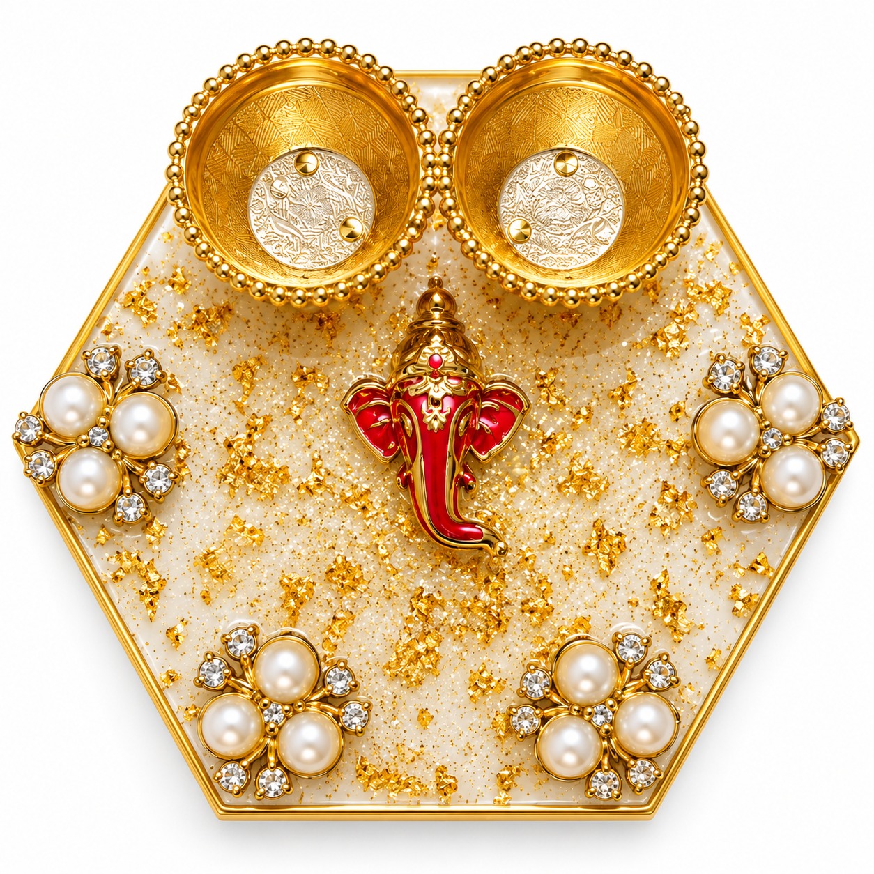 Resin Mini Pooja Thali 