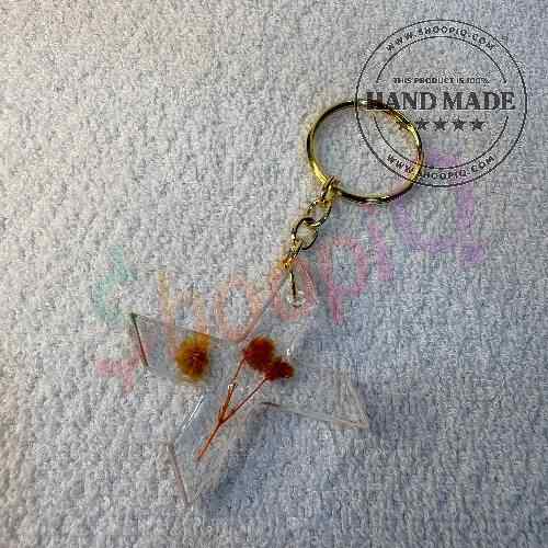 Alphabet Resin Keychain - X