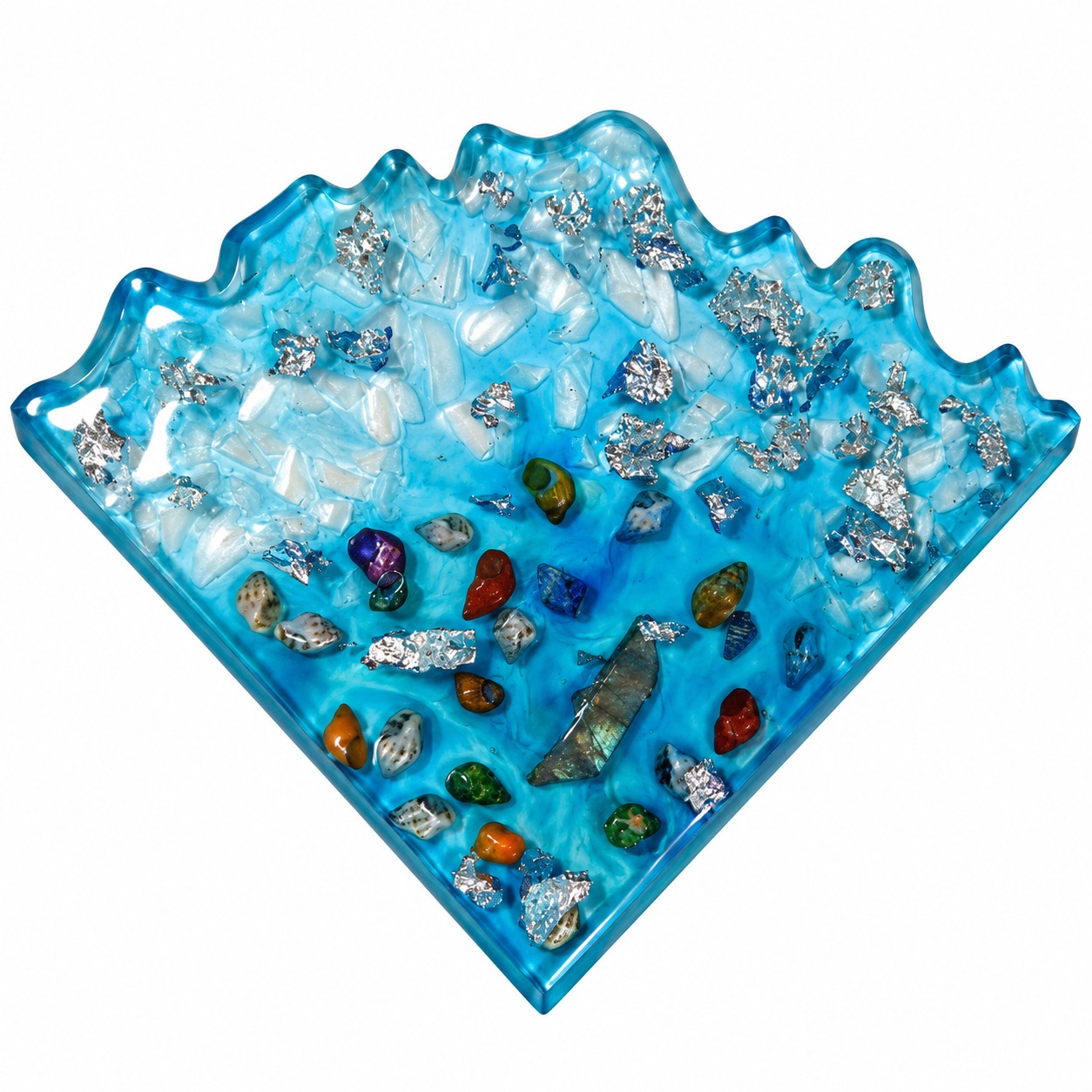Resin Luxury Tea Coaster (6 Pcs)