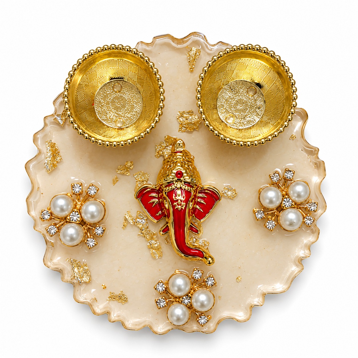 Resin Mini Pooja Thali 