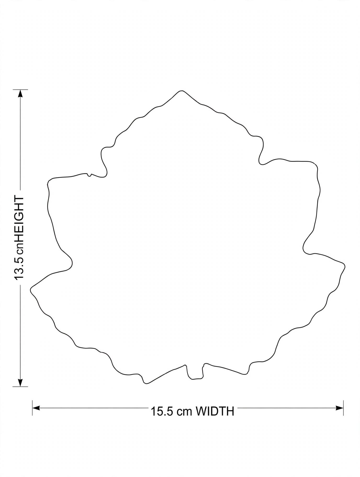 LUXURY RESIN LEAF PLATE