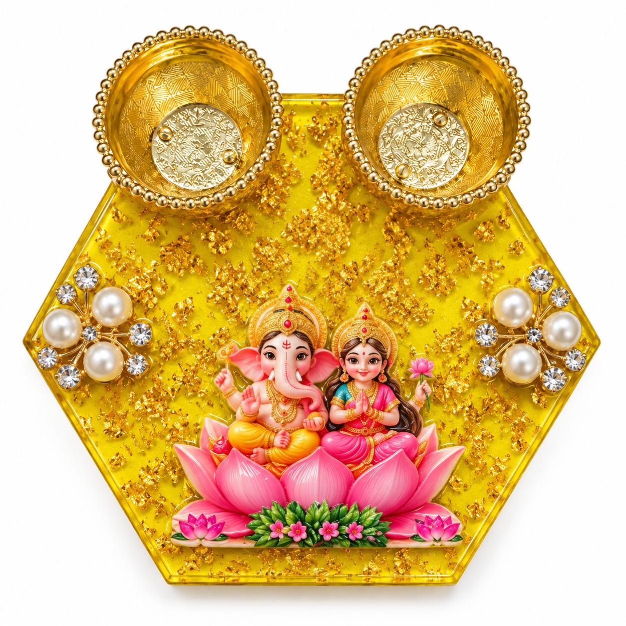 Resin Mini Pooja Thali 