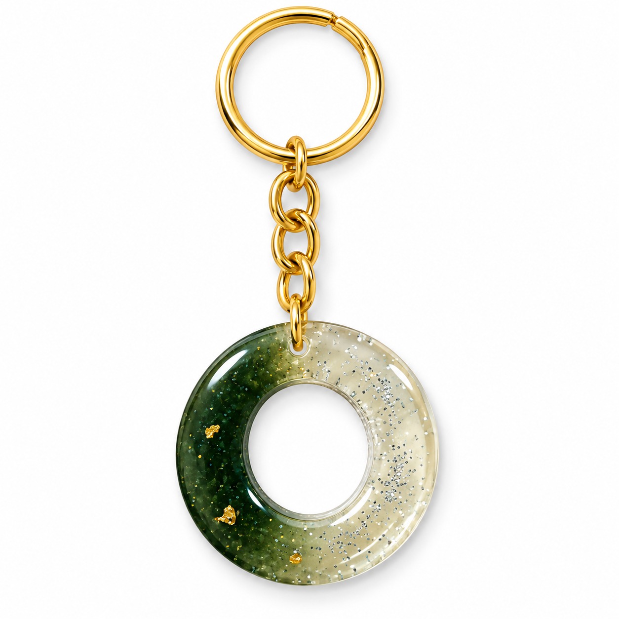Alphabet Epoxy Resin Keychain