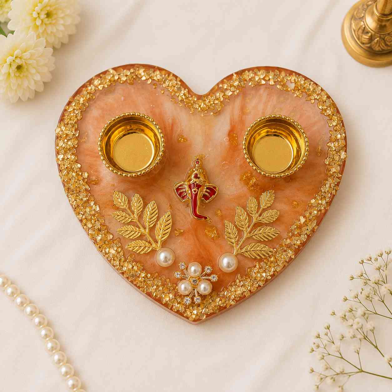 Resin Luxury Mini Pooja Thali 