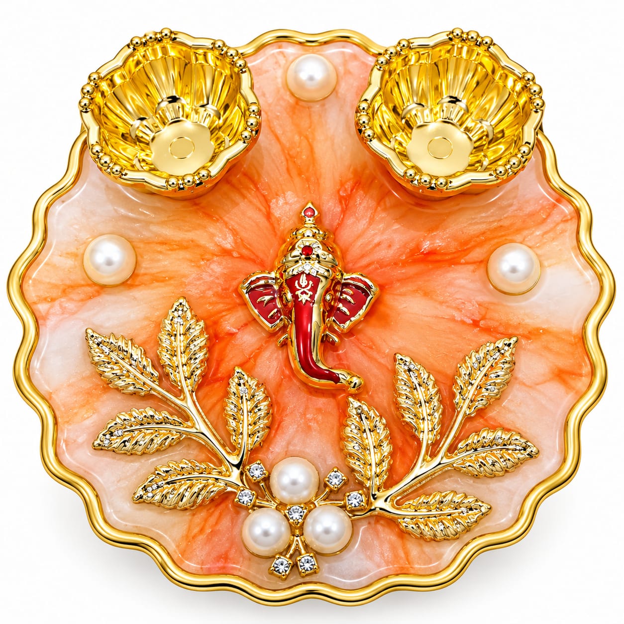 Resin Mini Pooja Thali 