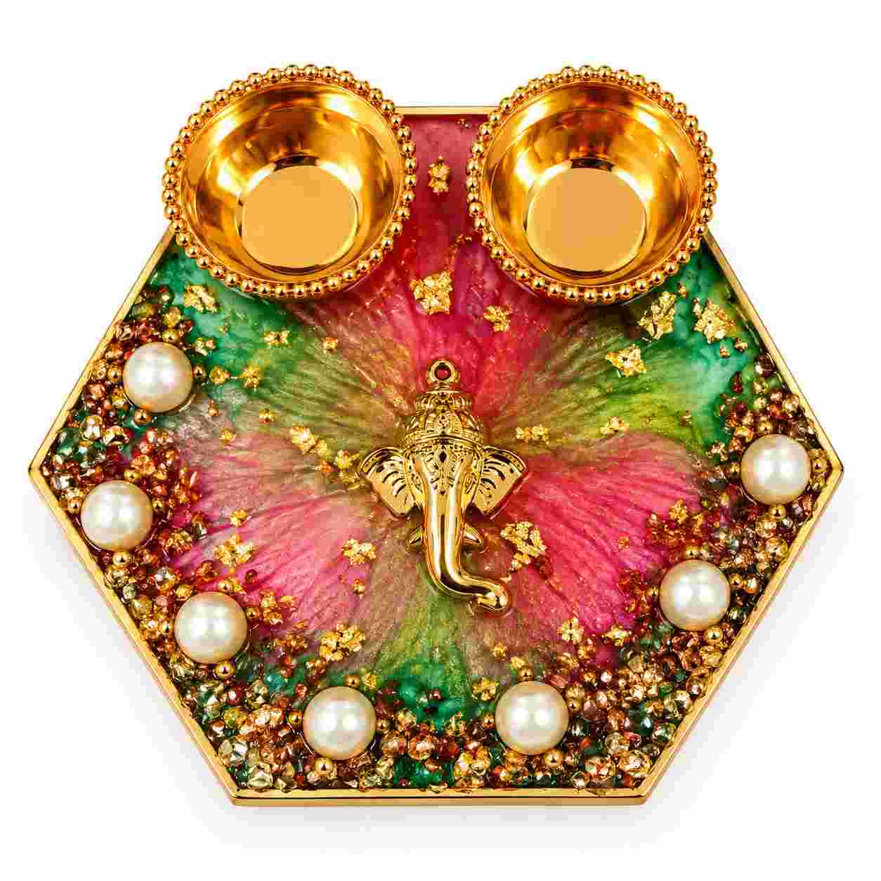 Resin Mini Pooja Thali 