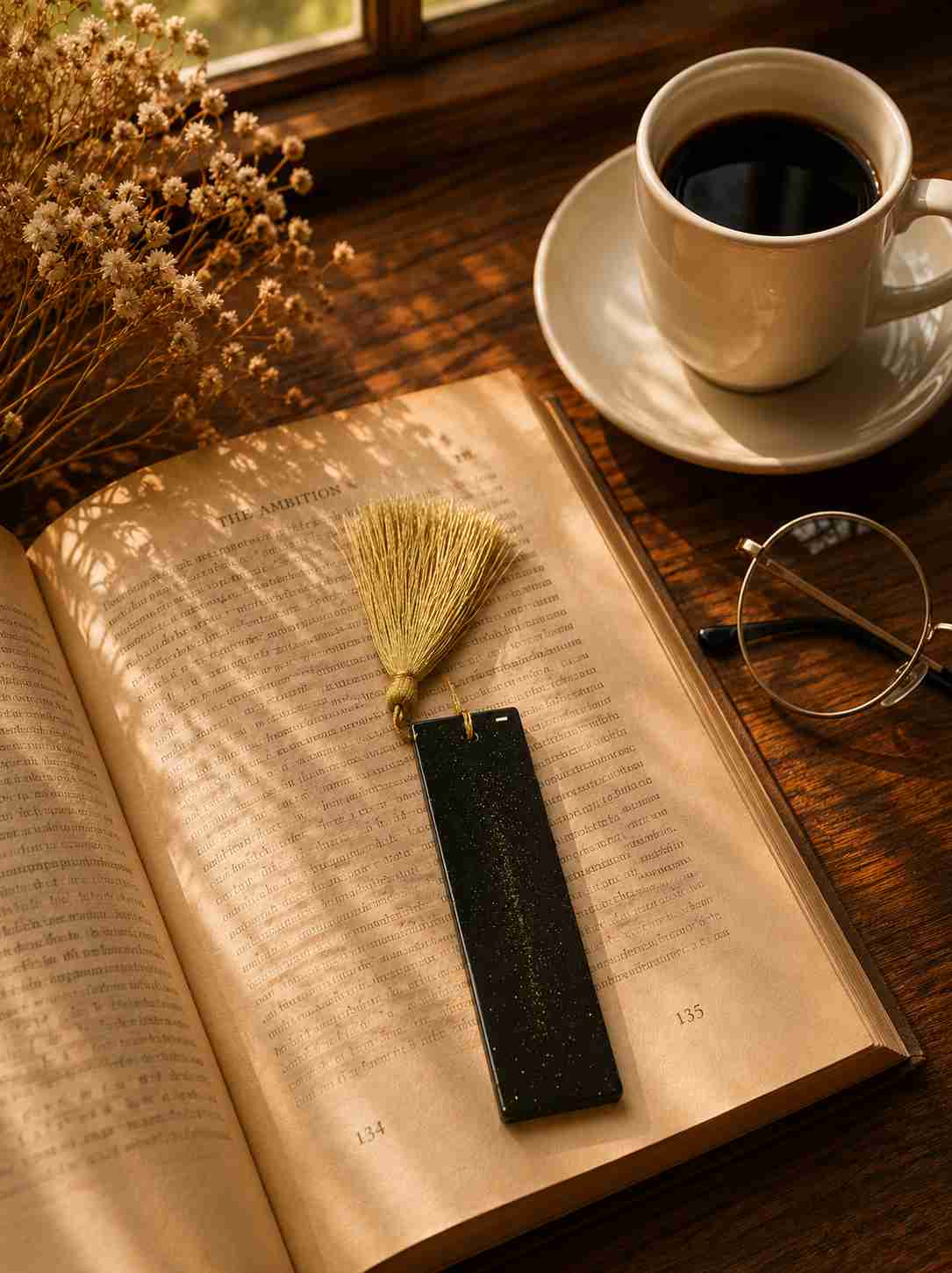 Luxury Handcrafted Resin Bookmark