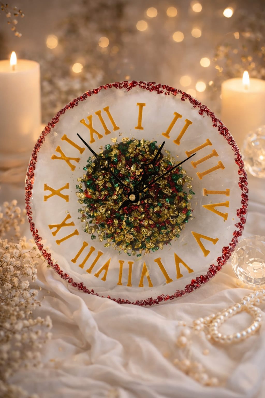 Handmade Resin Wall Clock