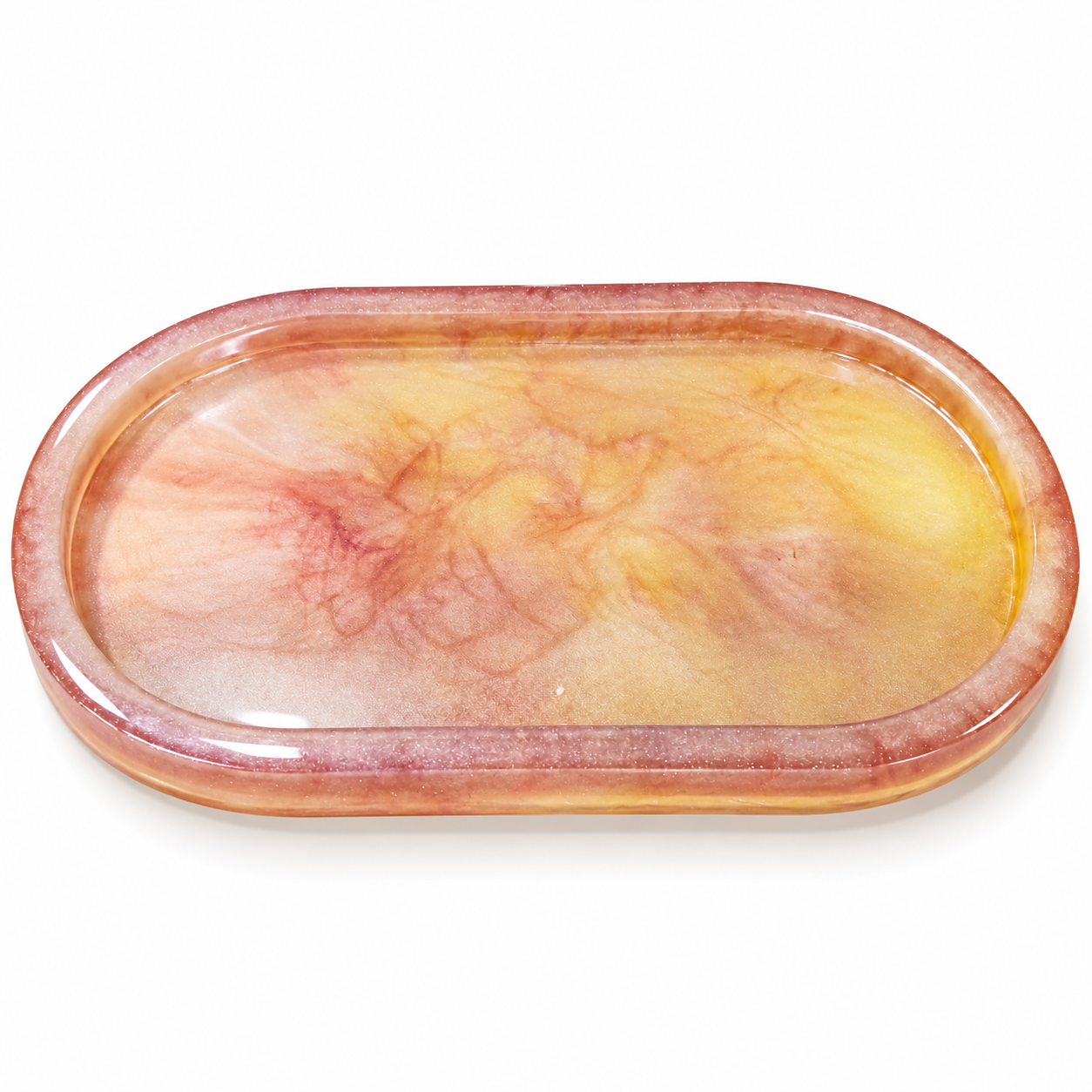 LUXURY EPOXY RESIN Classy Sunblush Tray (MULTIPURPOSE USE)