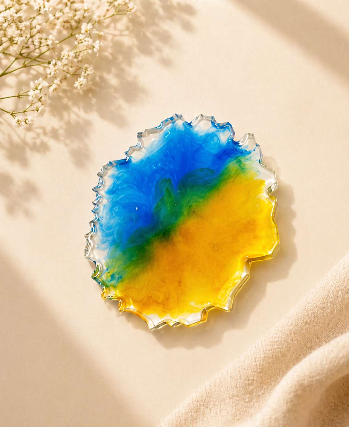 Resin Luxury Tea Coaster (6 Pcs)