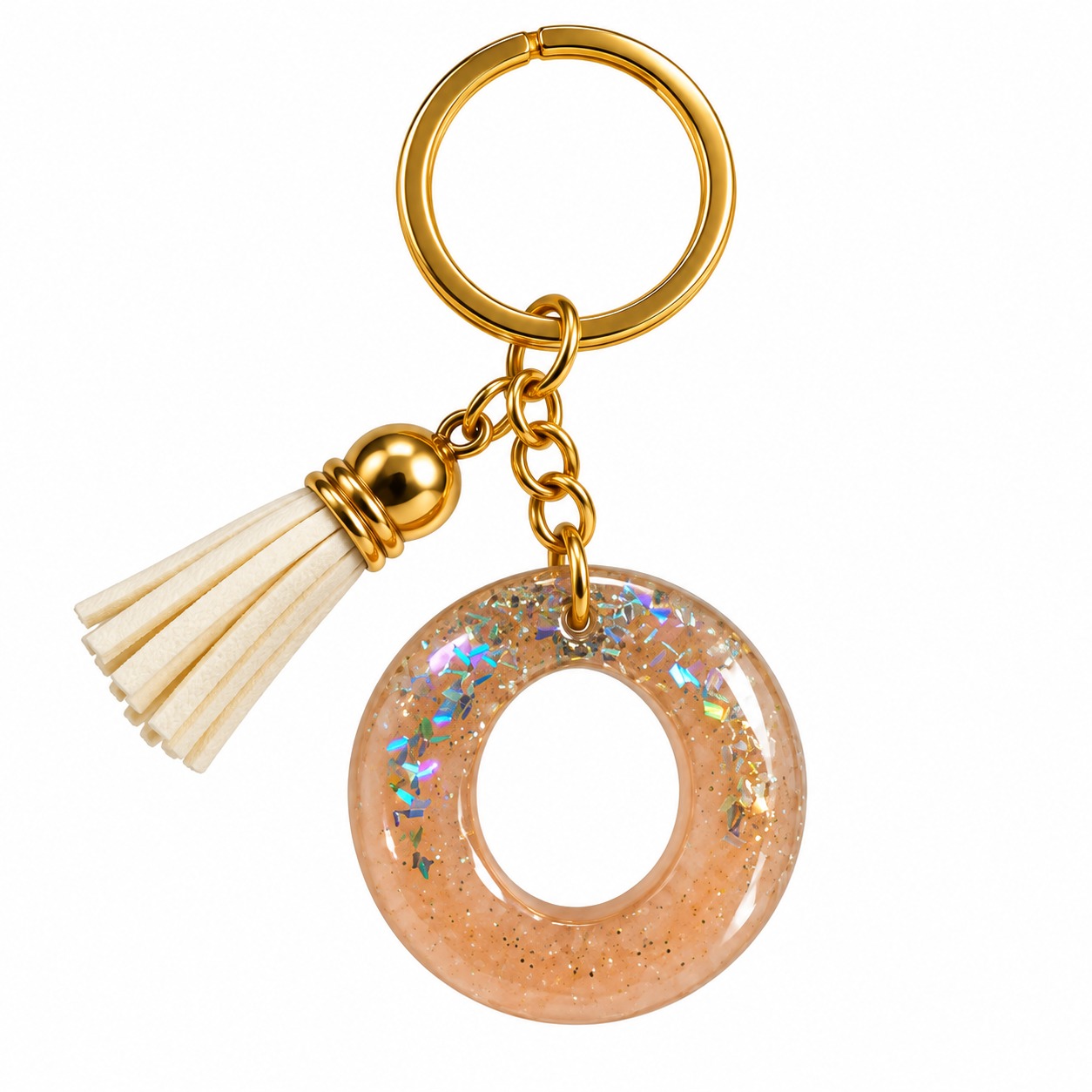 Alphabet Epoxy Resin Keychain