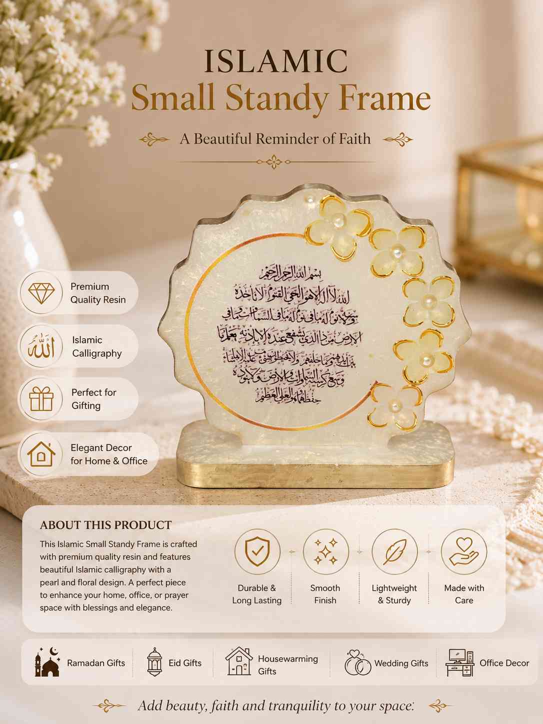 Islamic Resin Standy Frame
