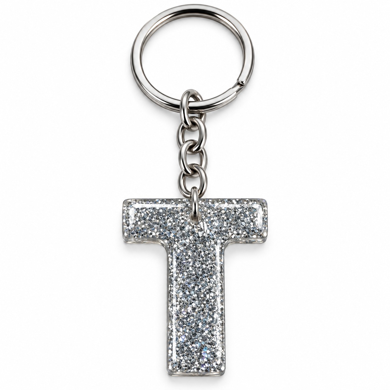 Alphabet Epoxy Resin Keychain