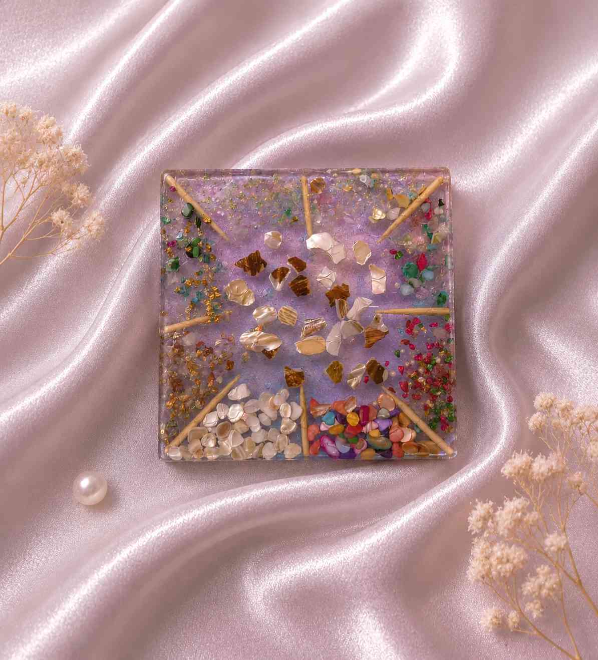 Resin Luxury Tea Coaster (6 Pcs)