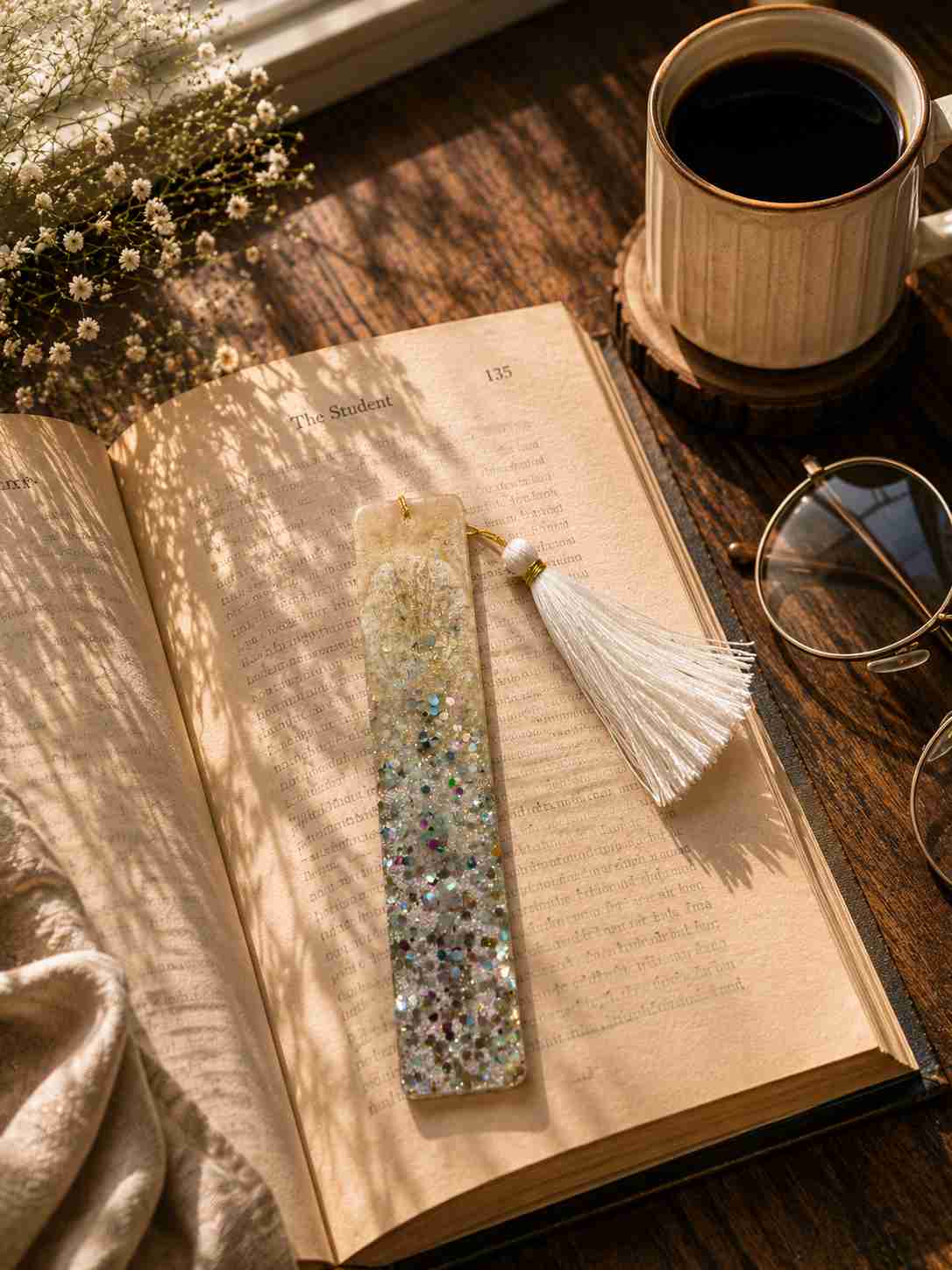 Luxury Handcrafted Resin Bookmark
